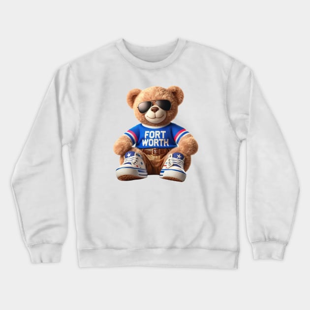 Fort Worth Teddy Bear Crewneck Sweatshirt by Americansports